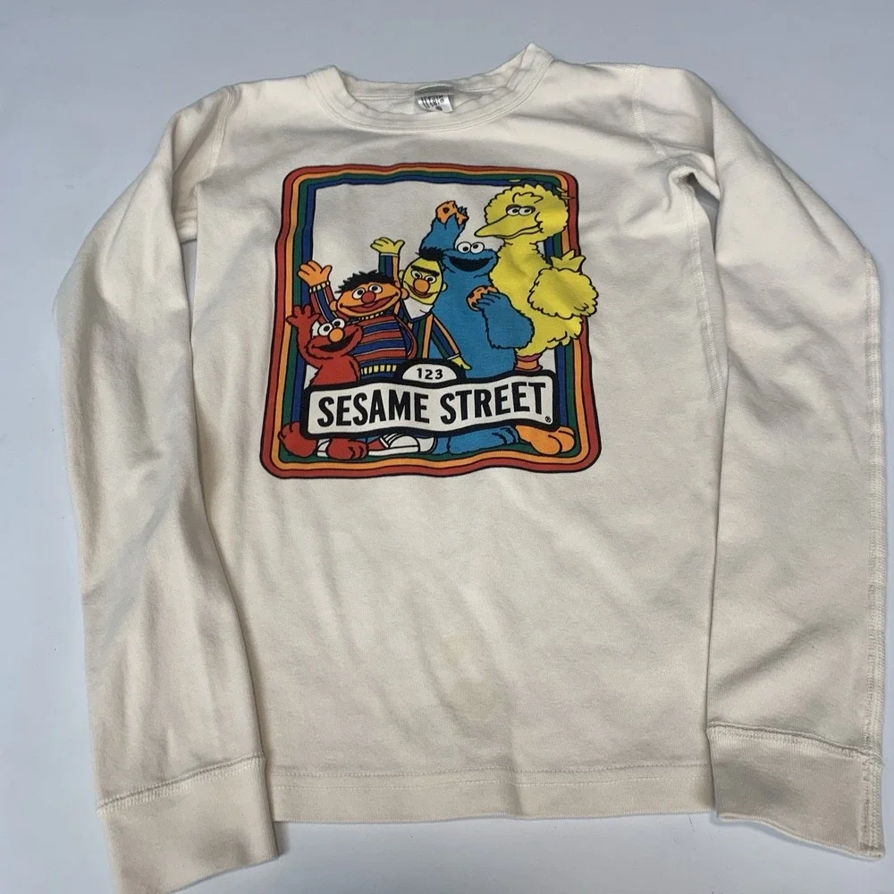 Hanna Andersson Pajama Size 12 Sesame Street Long John Top Organic Boy Girl